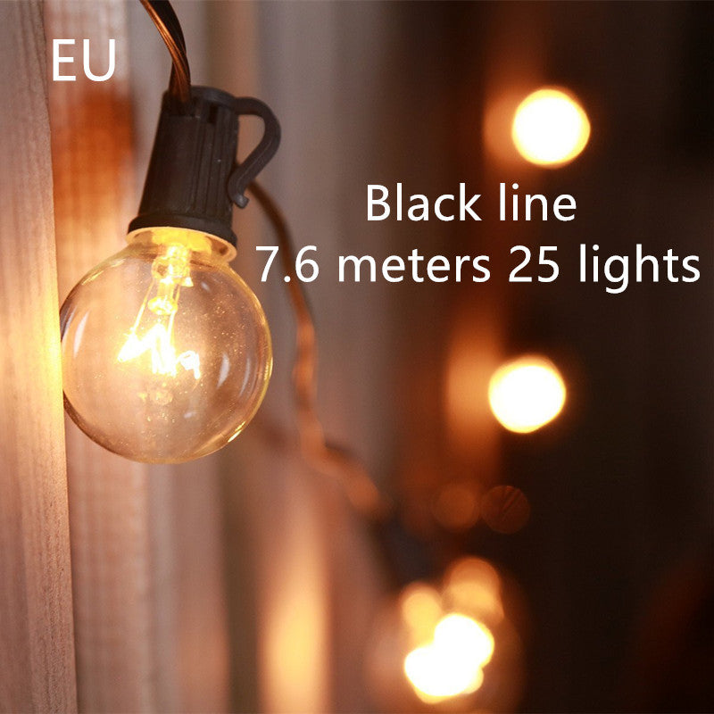 G40 tungsten filament lamp string