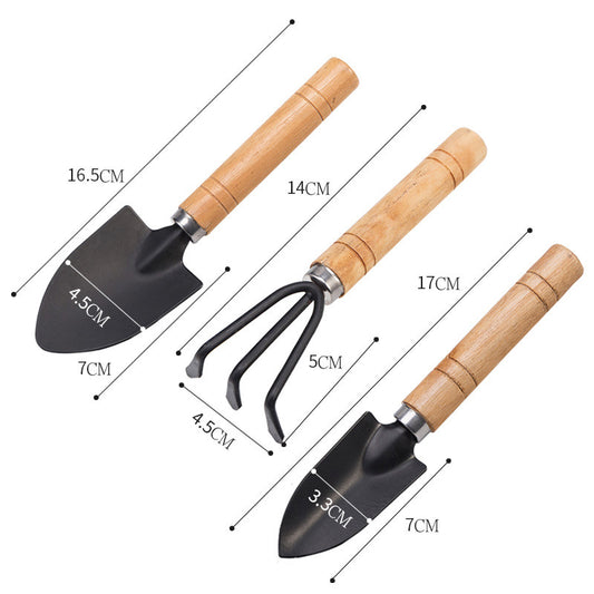 Potted Small Shovel Gardening Tool Planting Tool Set Mini Three-piece Household Shovel