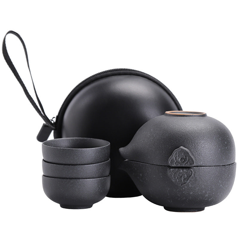 Travel Tea Set Zisha Quick Guest Cup One Pot And Two Cups Outdoor