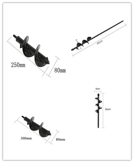 Hand Electric Drill Screw Rod Garden Vegetable Loosening Bit