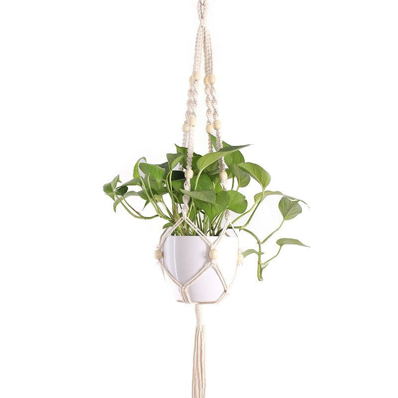 Cotton Rope Hanging Net For Gardening And Greening Flower Pot