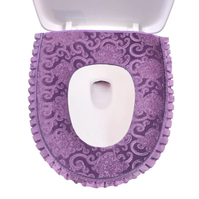 Comfortable Soft Bathroom Toilet Seat Closestool Washable Warmer Mat Cover Cushion Home Decor Toilet Seat Covers