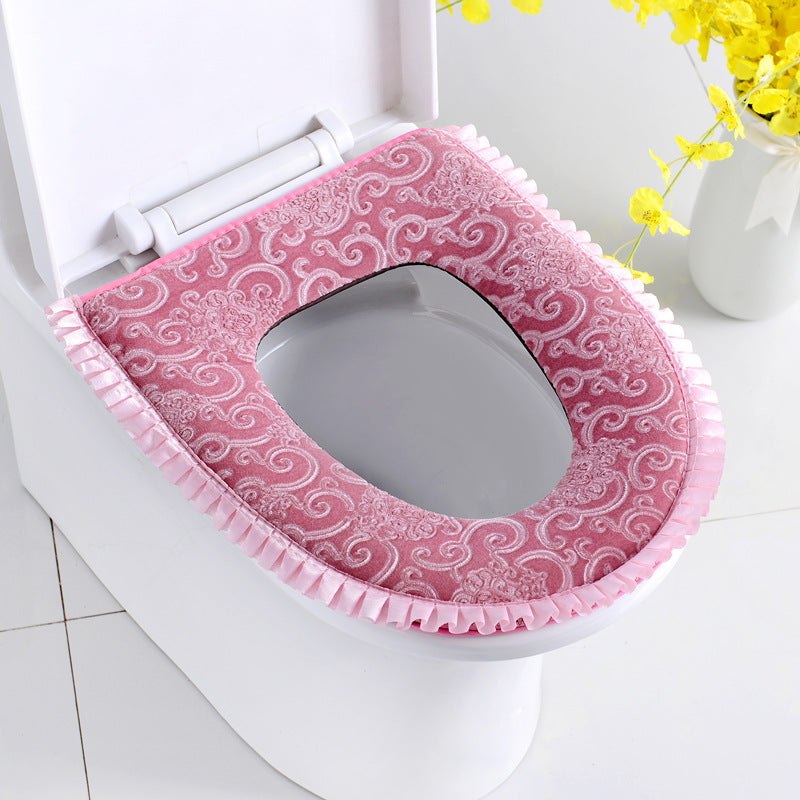 Comfortable Soft Bathroom Toilet Seat Closestool Washable Warmer Mat Cover Cushion Home Decor Toilet Seat Covers