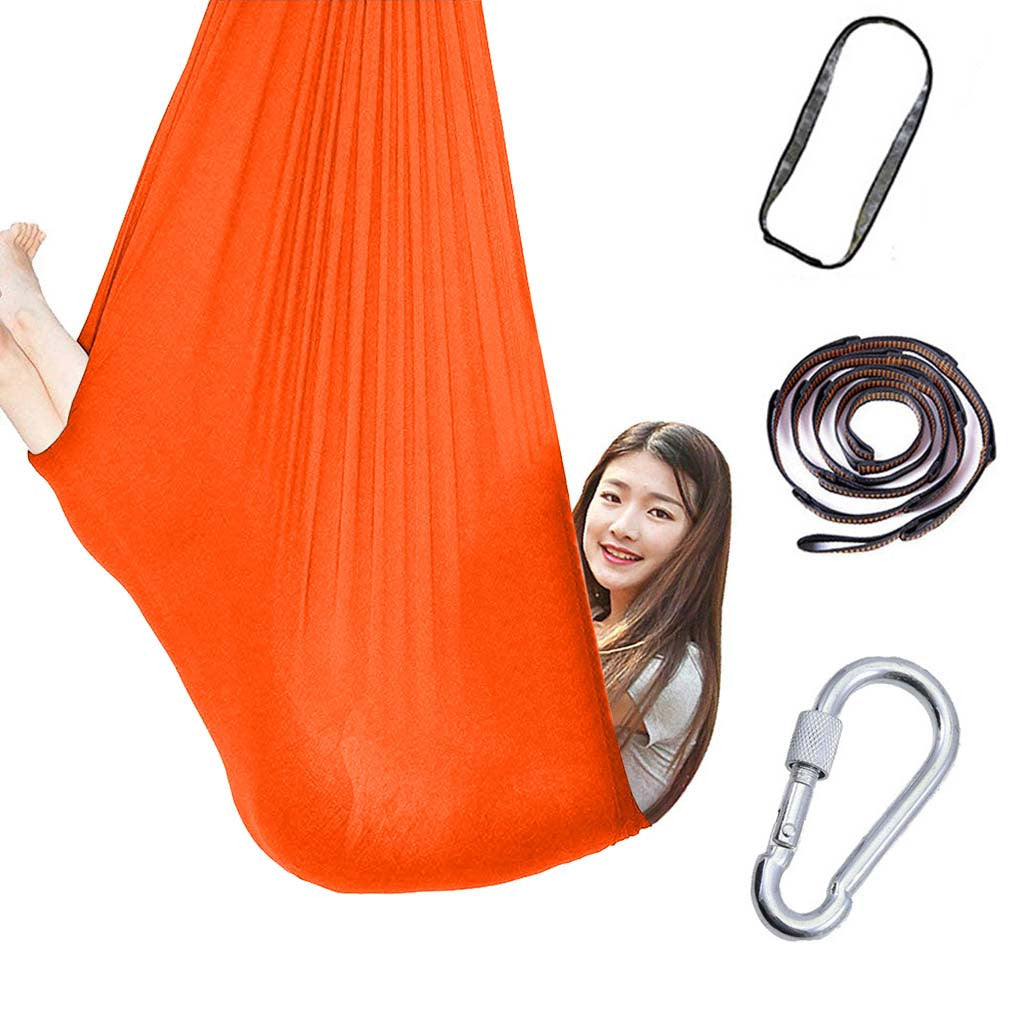 Kids  Cotton Outdoor Indoor Swing Hammock For Cuddle Up To Sensory Child Therapy Soft Elastic Parcel Steady Seat