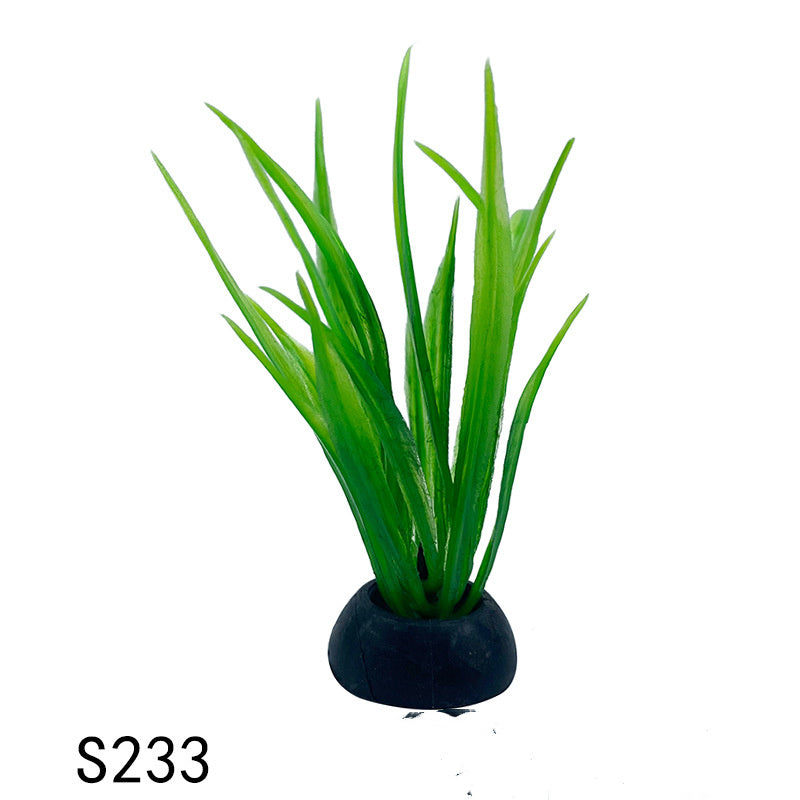 Fish Tank Landscaping Simulation Aquatic Plants And Seaweed Succulent Micro-Landscape Decoration Plastic Aquatic Plants Source Manufacturer