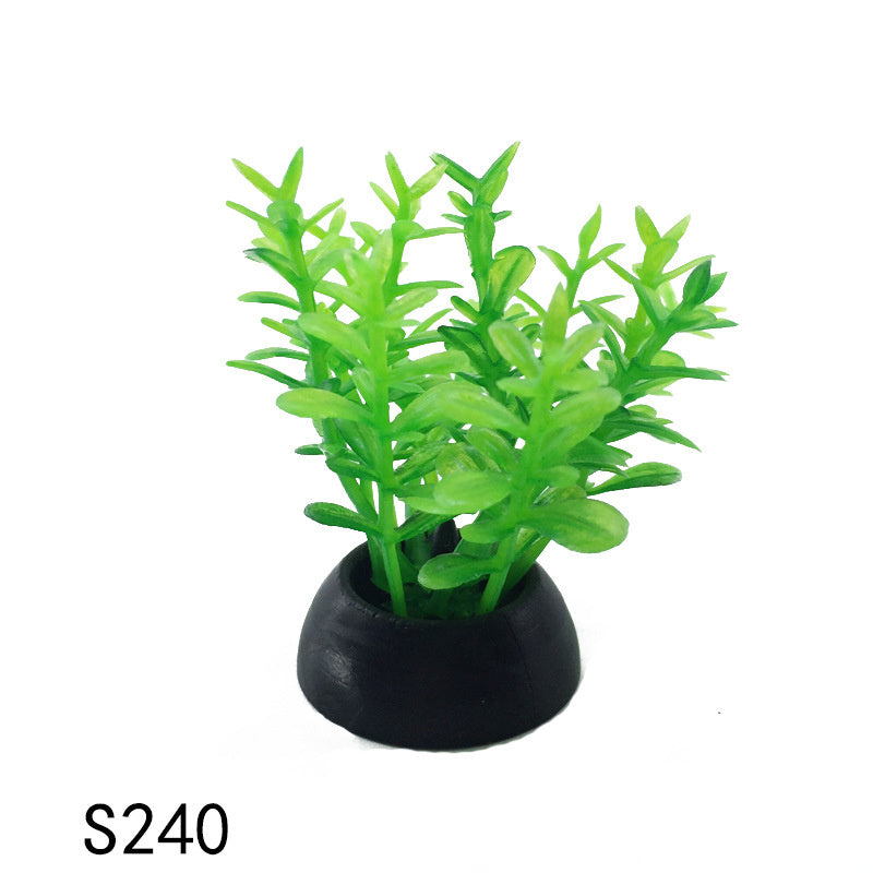 Fish Tank Landscaping Simulation Aquatic Plants And Seaweed Succulent Micro-Landscape Decoration Plastic Aquatic Plants Source Manufacturer