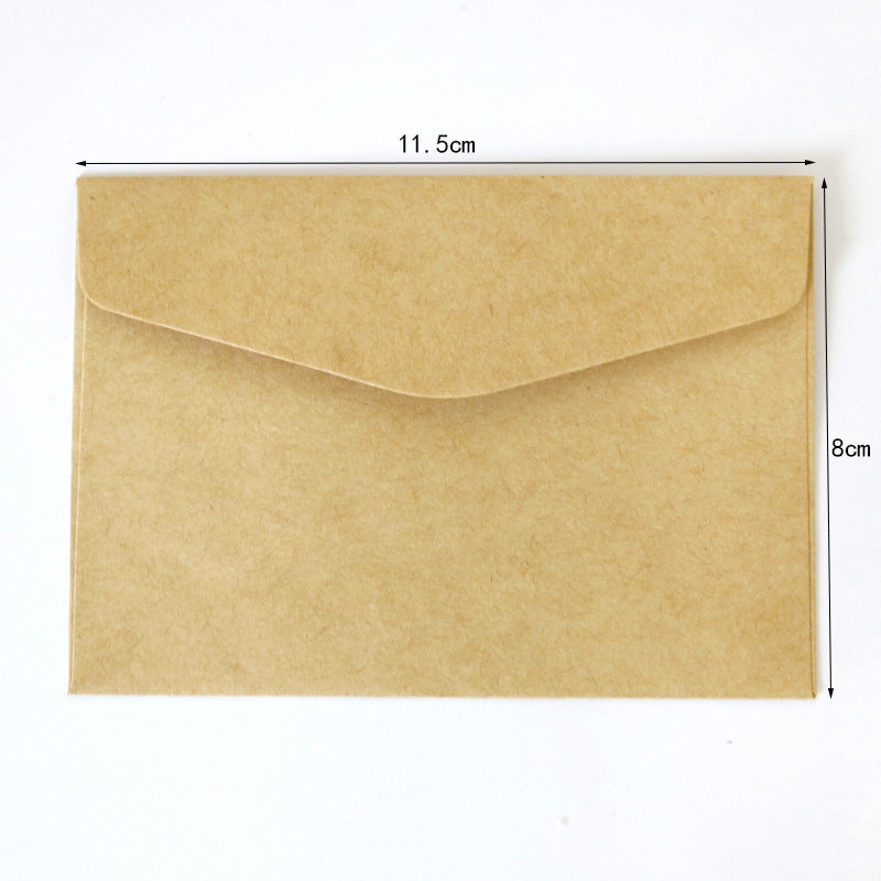 Simple Ivory White Envelope Greeting Card Storage Bag Mini Blank Envelope Can Be Customized