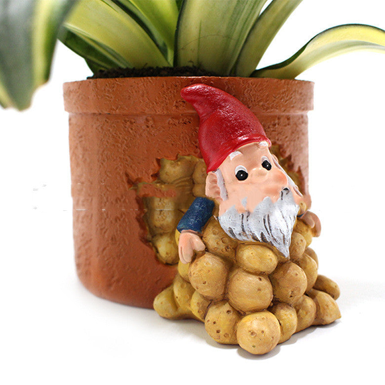 Potato Fairy Flower Pot Decoration Resin Flower Pot Balcony Decoration