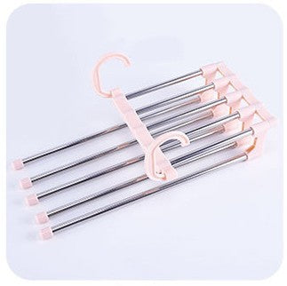 Household Multifunctional Stainless Steel Hanger, Two Hanging Pants Rack