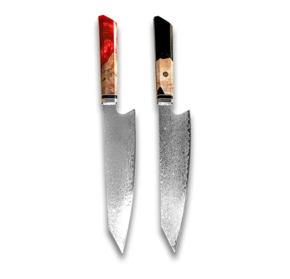 Chef's Knife For Japanese Cuisine In Damascus