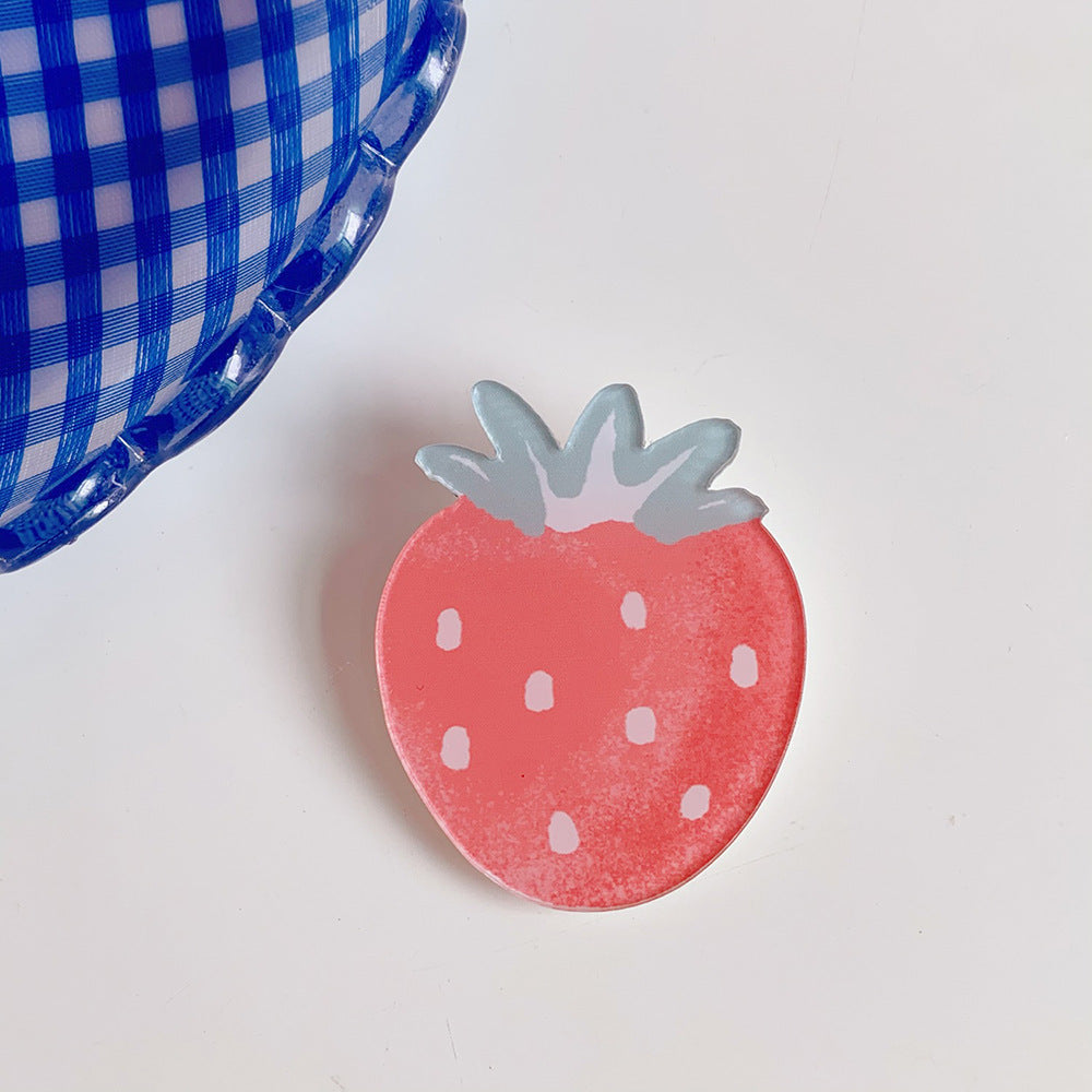 Creative Cartoon Acrylic Brooch Girl Accessories Clothes Bag Pendant