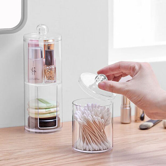 Cotton Swab Transparent Cotton Ball Makeup Remover Cotton Storage Box