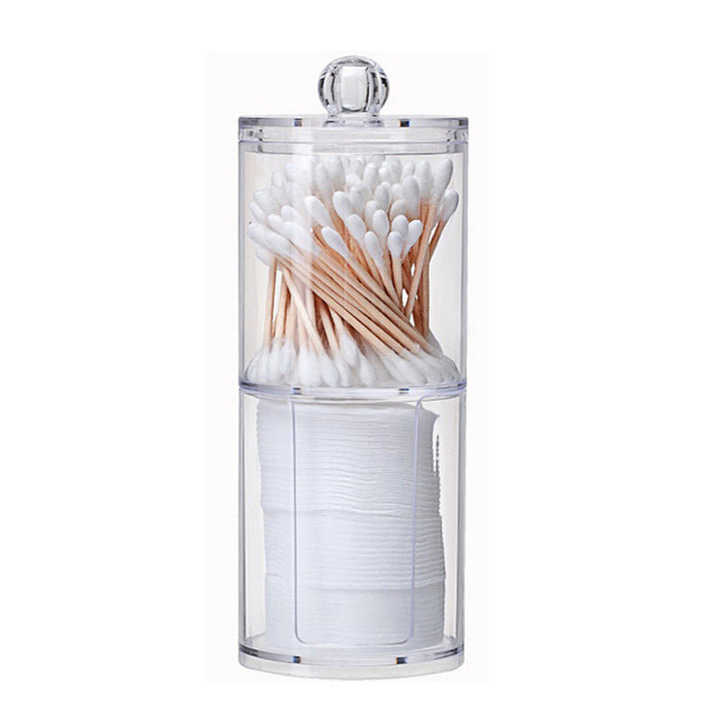 Cotton Swab Transparent Cotton Ball Makeup Remover Cotton Storage Box