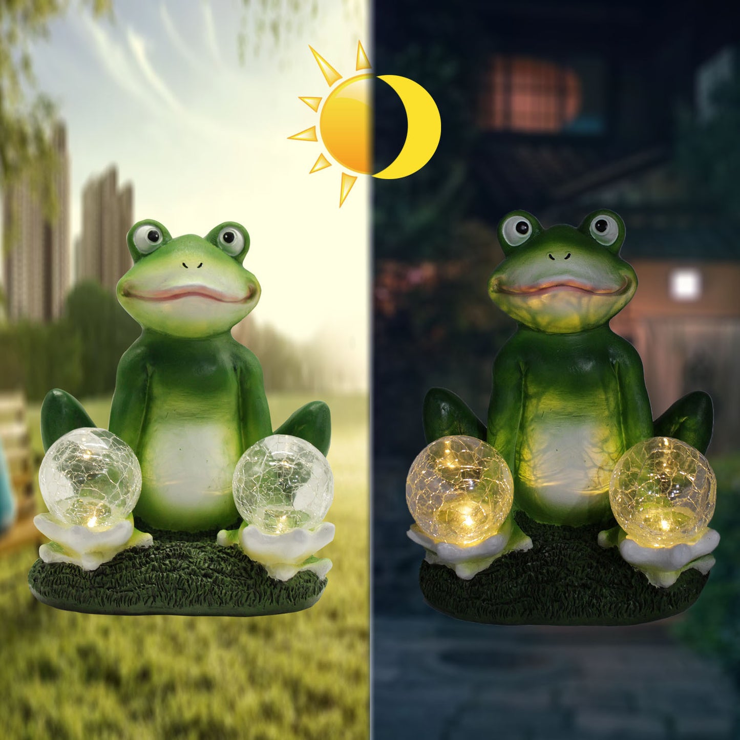 Frog Resin Crafts Simulation Animal Gardening Decorative Sculpture