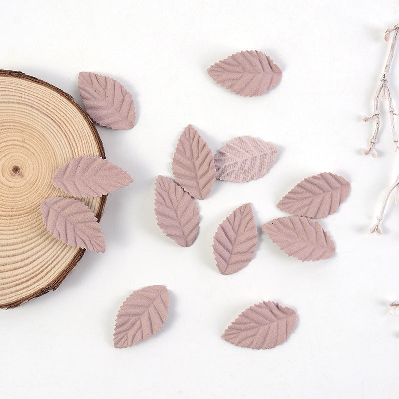 Simulation Stereotypes Embossed Rose Tree Leaves