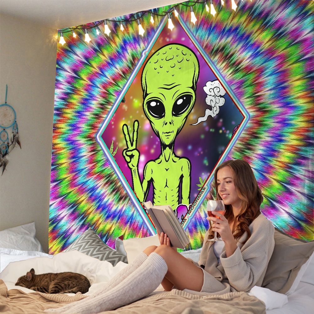 Explosive Home Decor Alien Tapestry