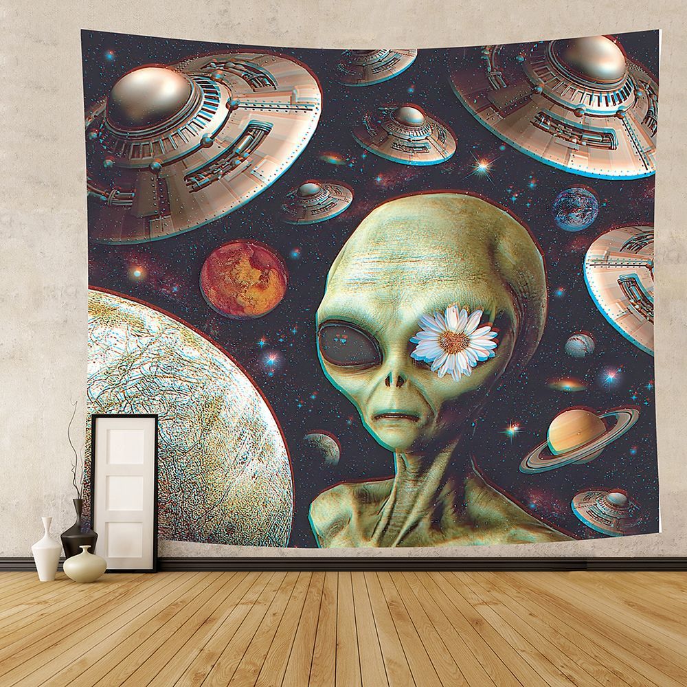Explosive Home Decor Alien Tapestry