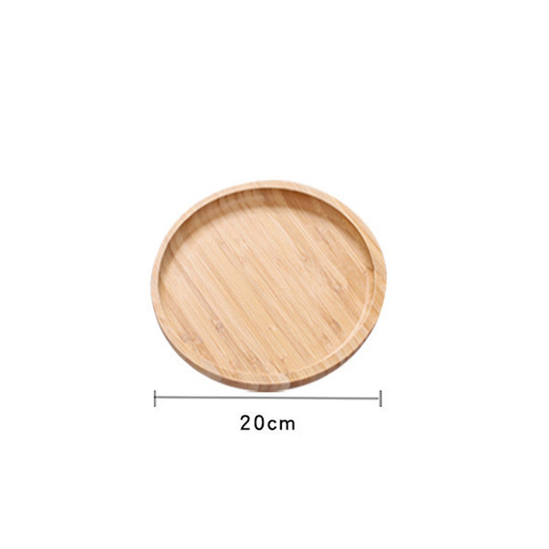 Wooden Pastry Bread Plate Breakfast Fruit Wooden Plate