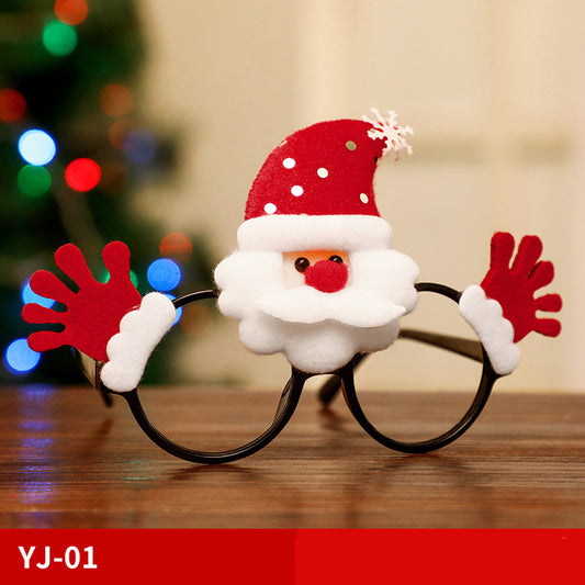 Christmas Glasses Frame Santa Claus Snowman Elk Children's Dress Up Props Christmas Decorations For Home Xmas Decor Navidad