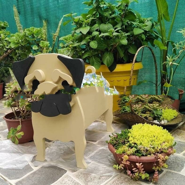 Dog Flower Pots Pet Puppy Potted Garden Decoration Garden Furnishings