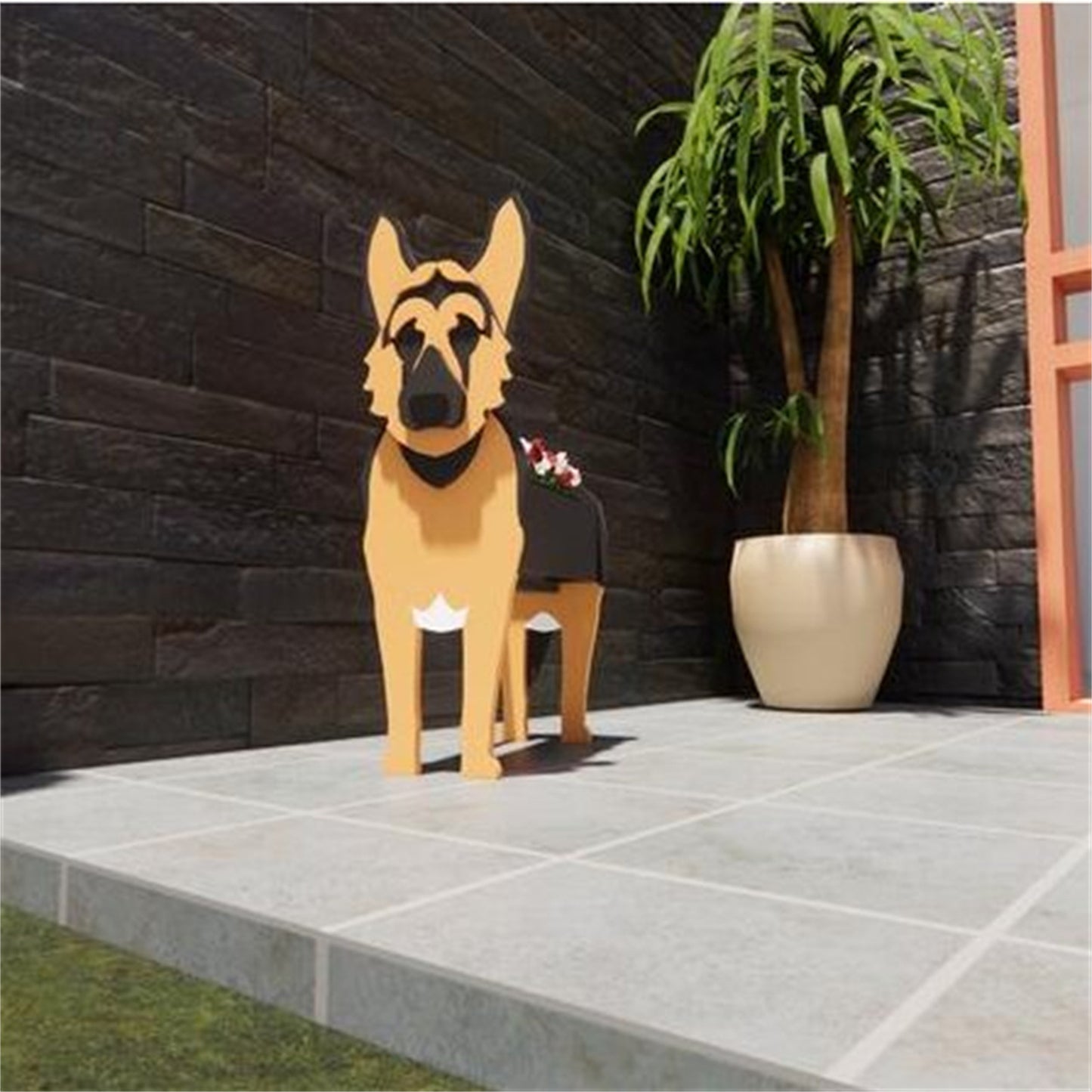 Dog Flower Pots Pet Puppy Potted Garden Decoration Garden Furnishings