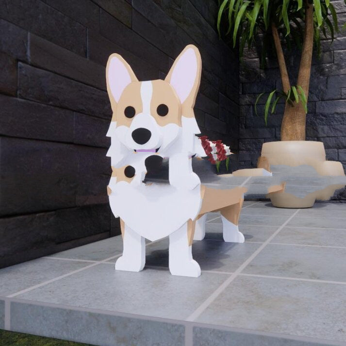 Dog Flower Pots Pet Puppy Potted Garden Decoration Garden Furnishings