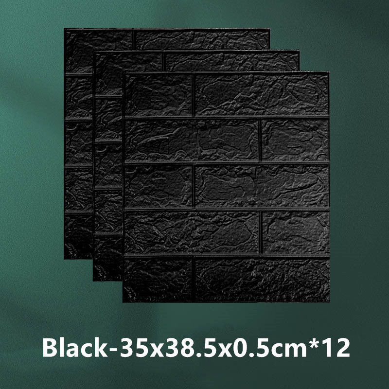 Self-adhesive Wallpaper Waterproof Anti-collision Background Wall Brick Wallpaper 3d Solid Wall Stickers Soft Bag