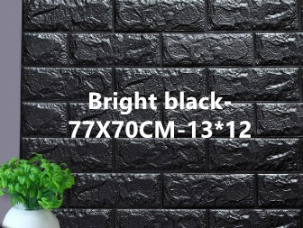 Self-adhesive Wallpaper Waterproof Anti-collision Background Wall Brick Wallpaper 3d Solid Wall Stickers Soft Bag