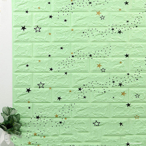 Self-adhesive Wallpaper Waterproof Anti-collision Background Wall Brick Wallpaper 3d Solid Wall Stickers Soft Bag