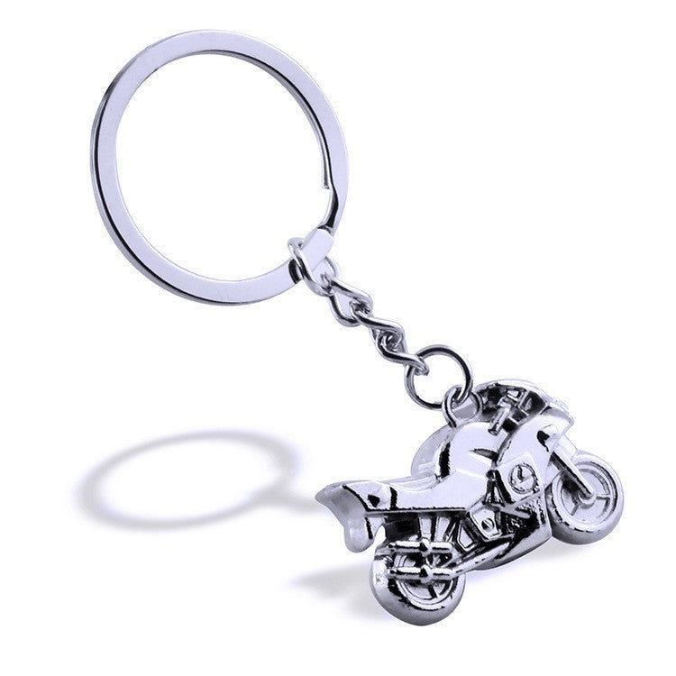 Motorcycle car metal keychain