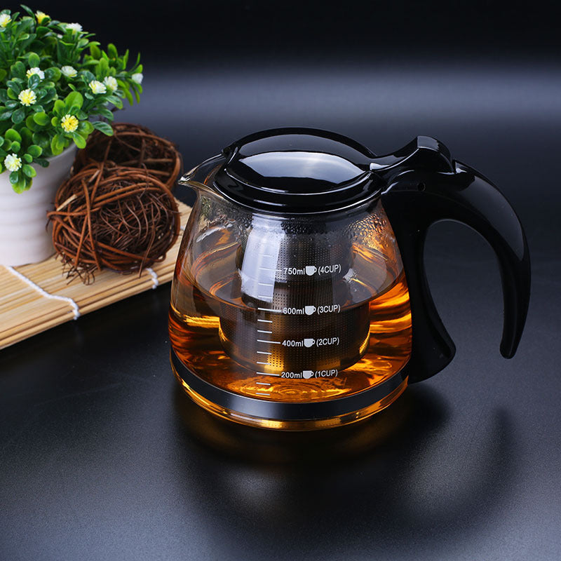 Heat resistant glass teapot 1200ml