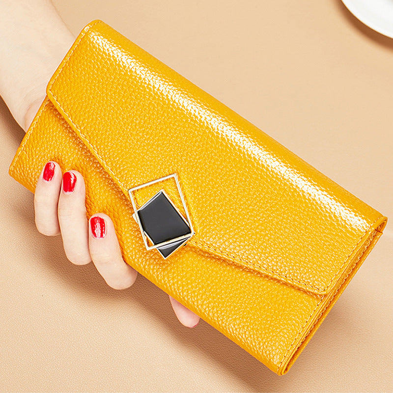 Women's Long Fashion Large-capacity Genuine Leather Wallet