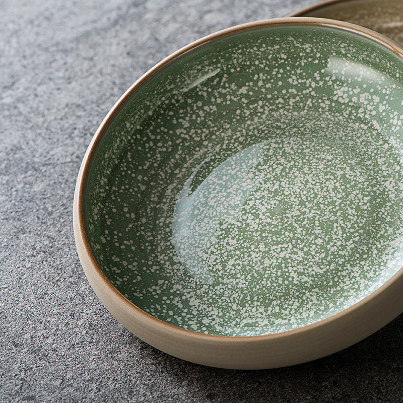 Creative Japanese Ceramic Disc Household Salad Daily Plate