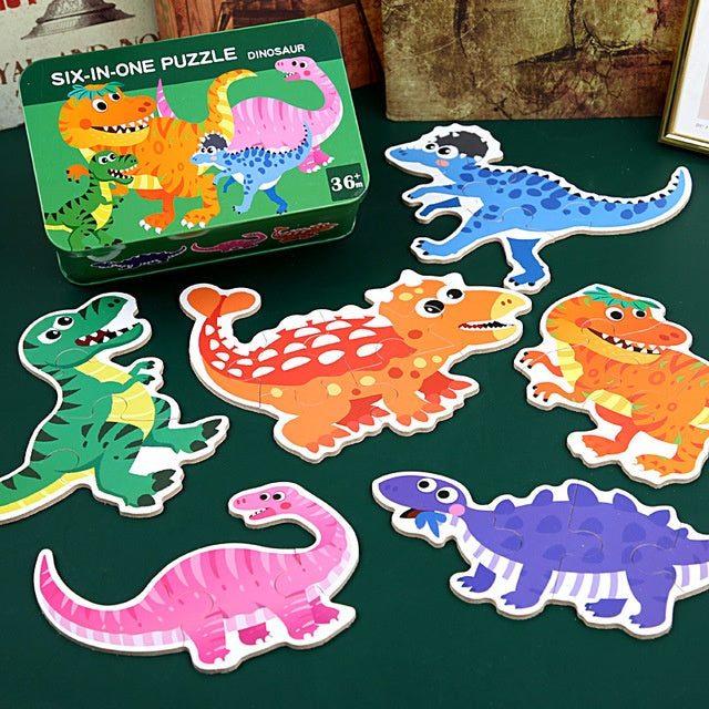 Children's wooden puzzle toys