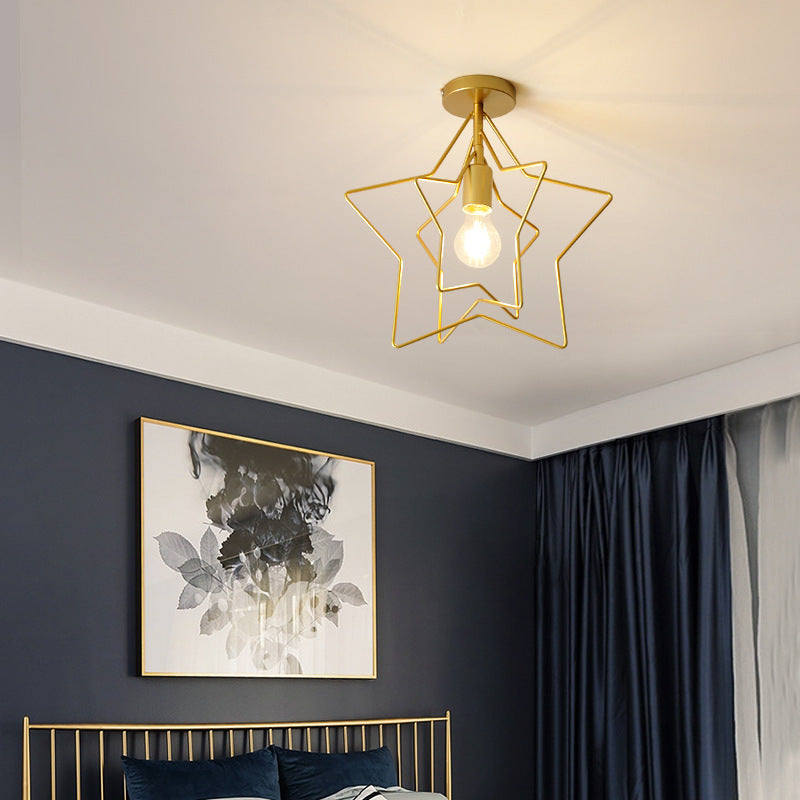 Ceiling Lamp Creative Five-pointed Star