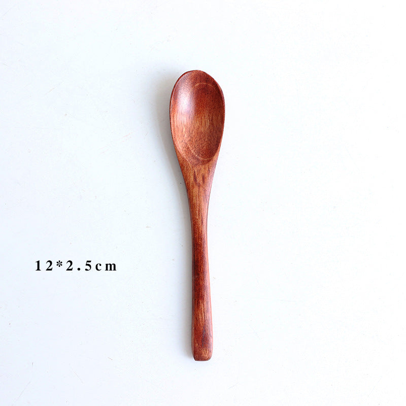 Wooden spoon baby eating spoon