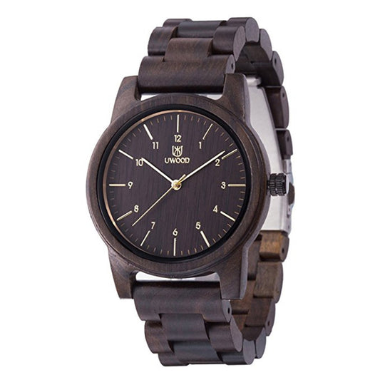 Wooden quartz watch