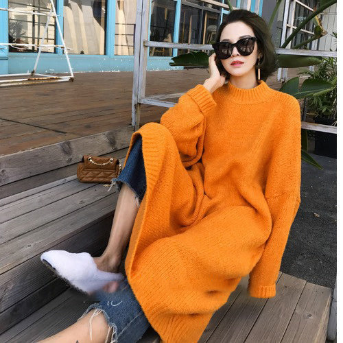 Long sweater dress