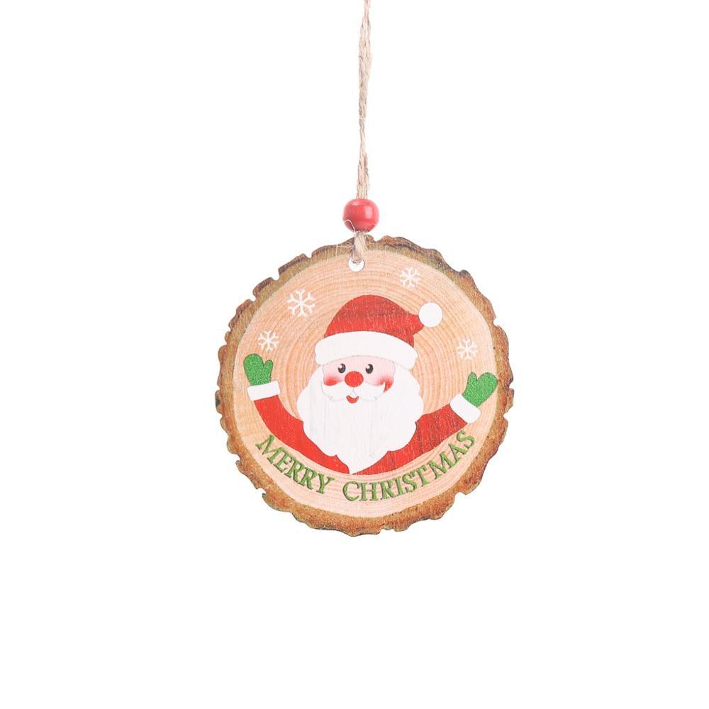 Christmas wooden pendant