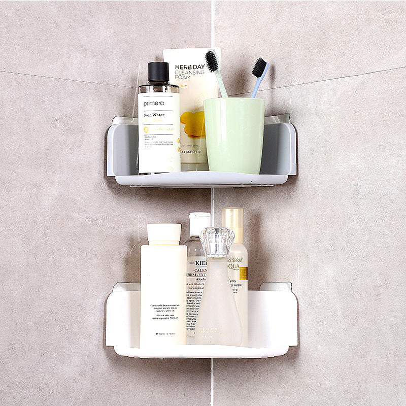 Corner drain rack bathroom storage rack