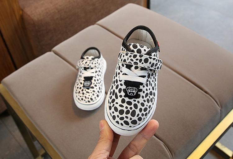 Leopard print children's sneakers