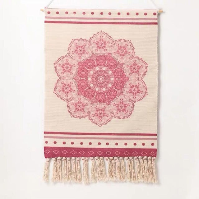 Hanging tassel tapestry