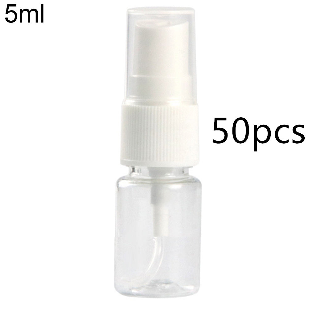 Clear plastic spray bottle