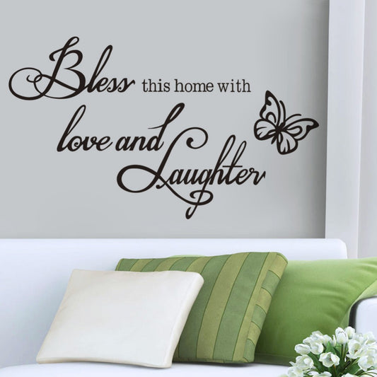 English Bless this Home Foreign Trade Carved Wall Stickers