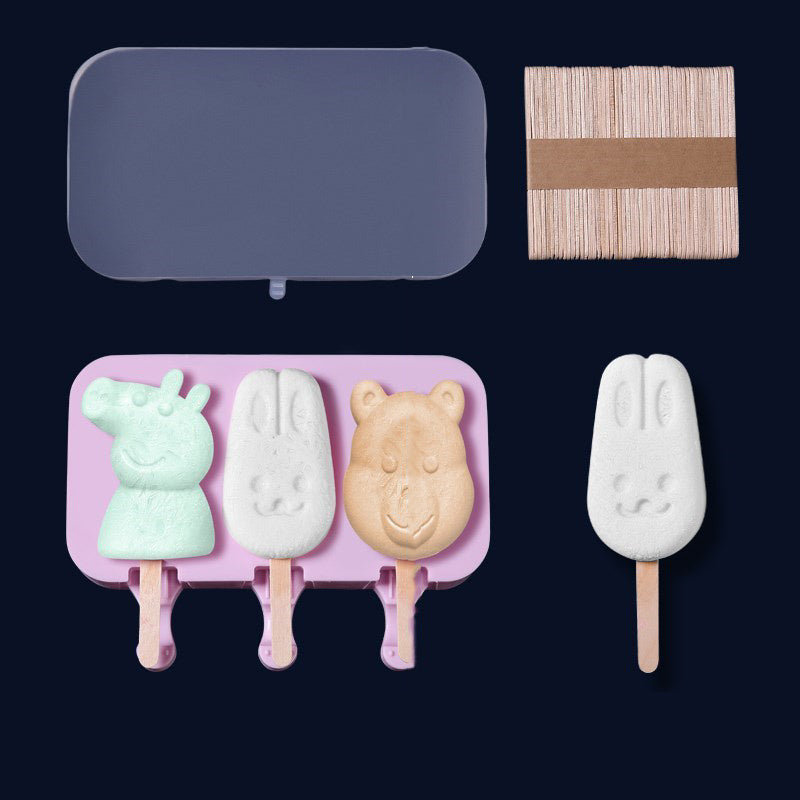 Silicone mould for ice cream household