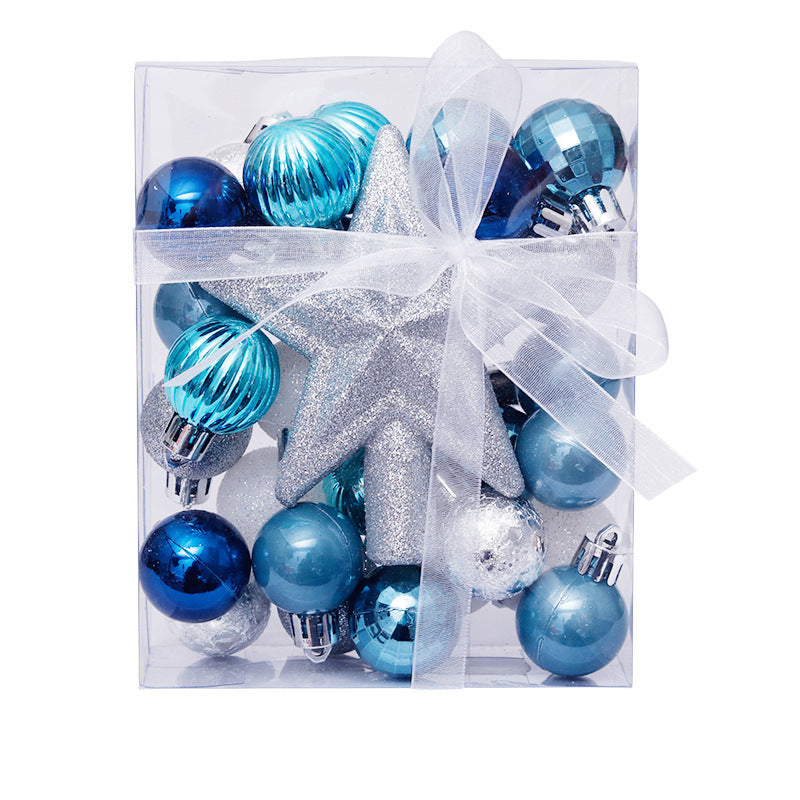 Christmas Ball tree top Star Gift Box set