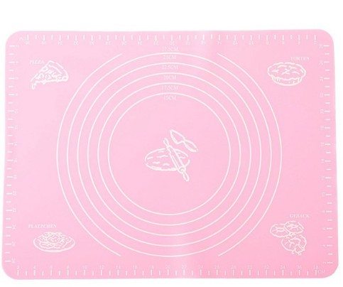 Silicone Baking Mat for Pastry Rolling with Measurements Pastry Rolling Mat, Reusable Non-Stick Silicone Baking Mat