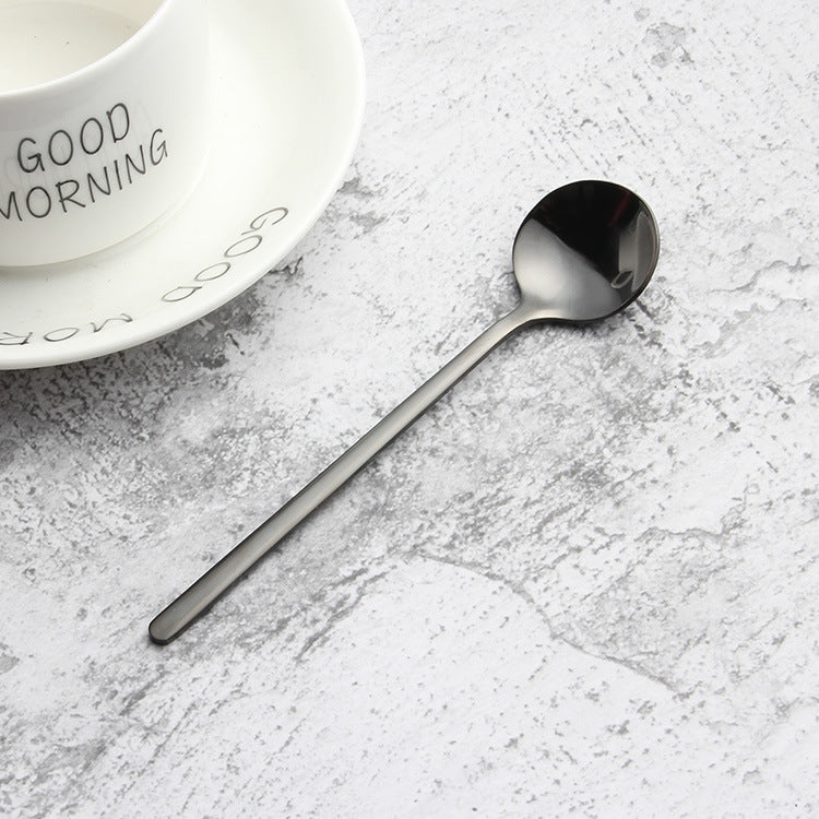 Stainless steel round head spoon