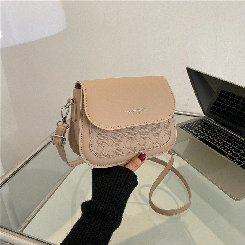 Crossbody Women's Bag Simple Solid Color Single-shoulder Bag Casual Simple Underarm Small Square Bag