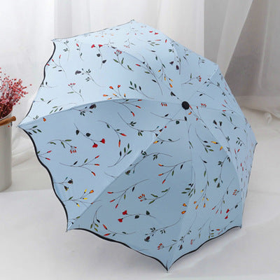 Dual-purpose folding vinyl umbrella